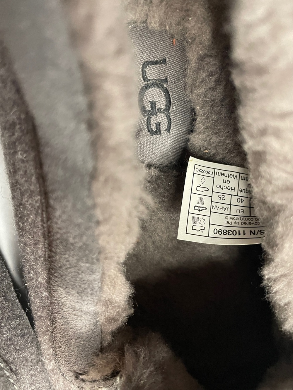 UGG Mens Ascot Charcoal Grey Slippers - Picture 5 of 5